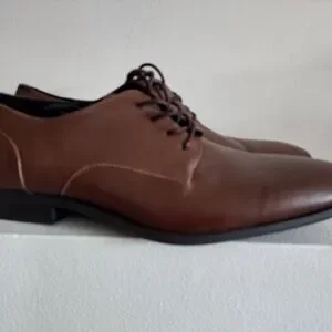 Calvin Klein Luca Brown Leather Oxford Shoes Cognac Brown  main image 4